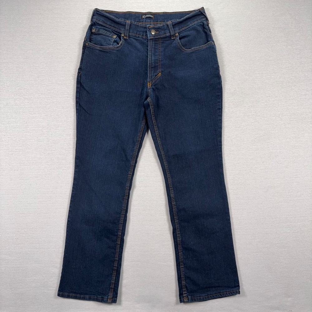 Origin D68 Legit Fit Jeans Mens Size 30x28 Blue Denim Straight Stretch